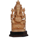 Shivaniwoodsitting Ganesha