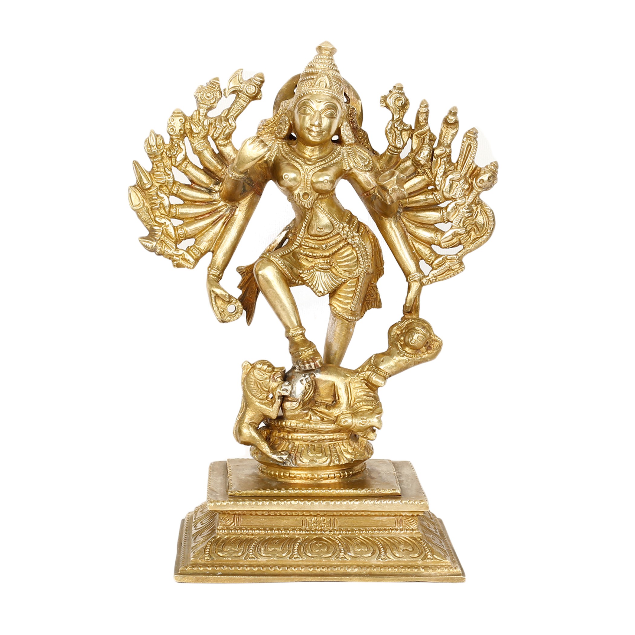 Bronze Mahishasuramardini Idol