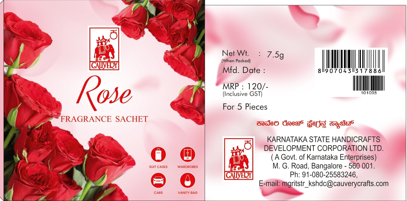 Cauvery Rose Fragrance Sachet