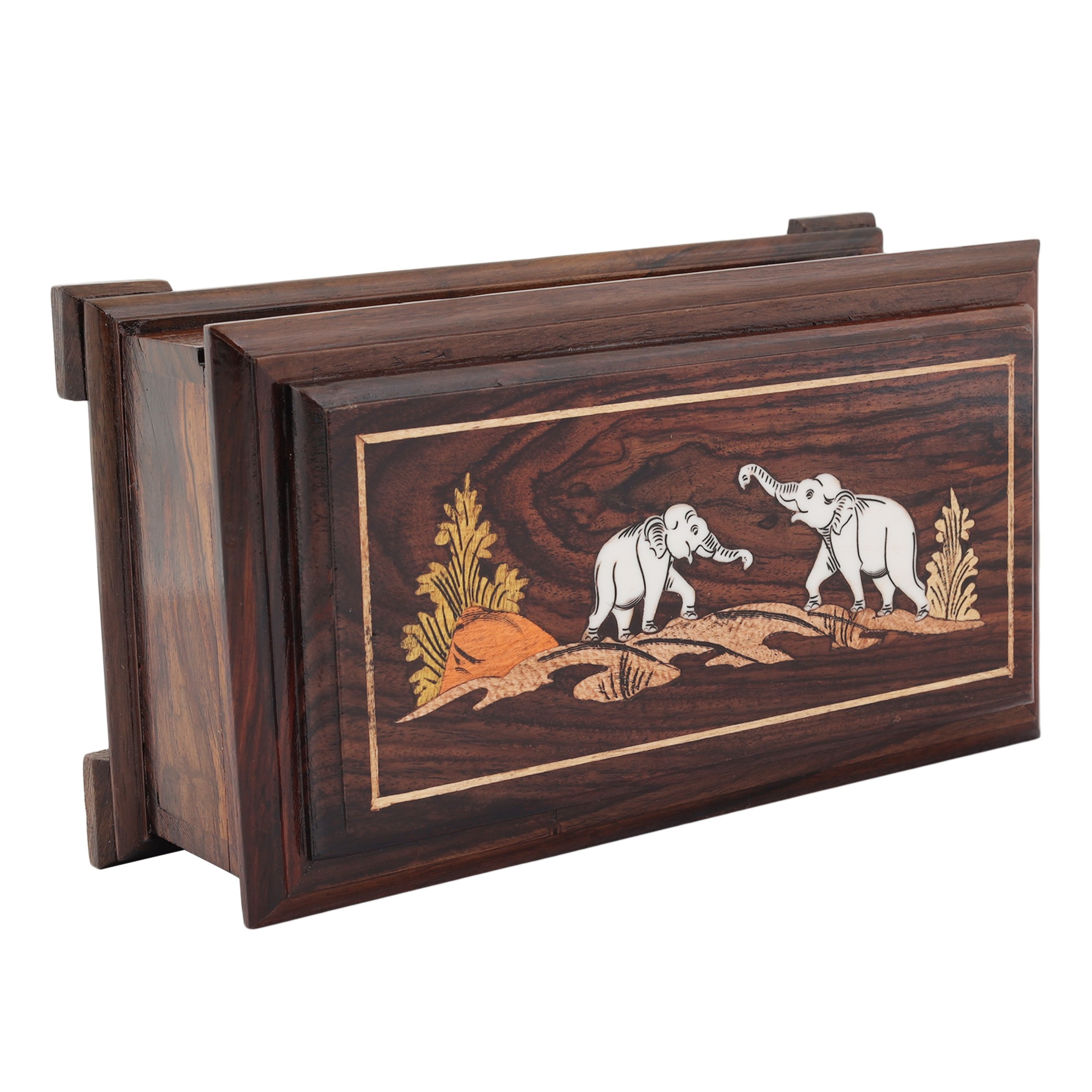 Rosewood Elephant Box