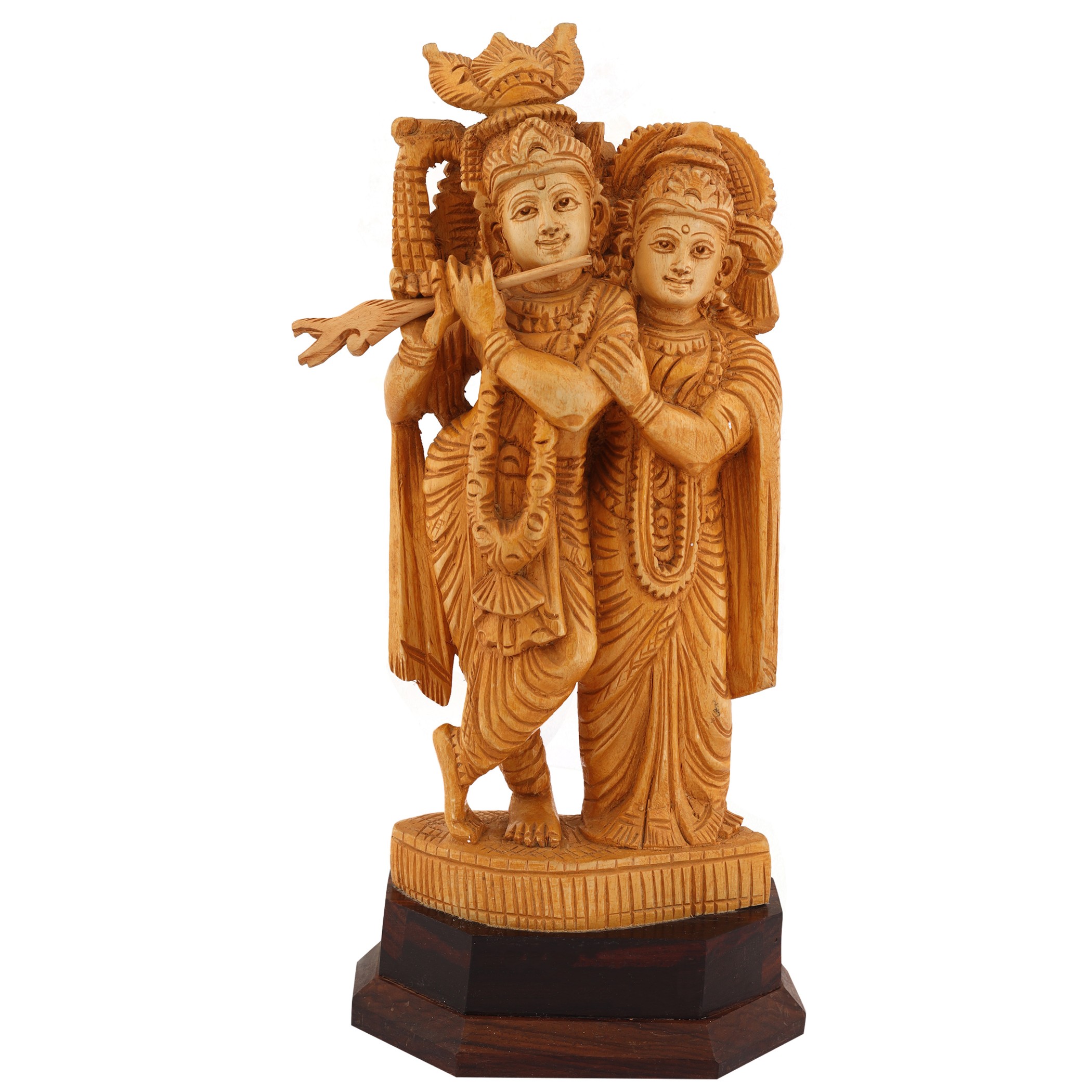 Shivani Wood Carving In Radha Krishna