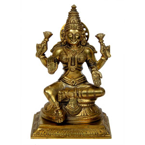 Bronze Sitting Lakshmi