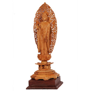 Sandalwood Standing Buddha